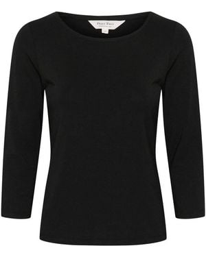 Part Two Long Sleeve Tops - Black