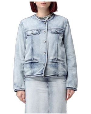 DIESEL Jassen ,Blauw ,Denim De-Grafy-Fsi1 Denim Jacket