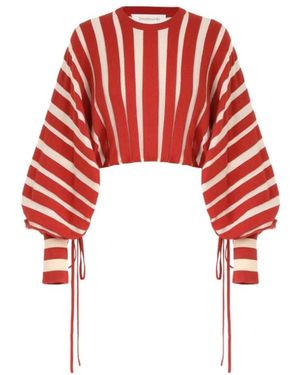 Zimmermann Truien & Vesten ,Rood ,Katoen Rebellion Drawn Sweater