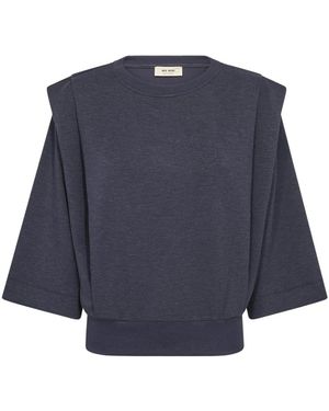 Mos Mosh Mmgabel Crew Neck Sweat - Blauw