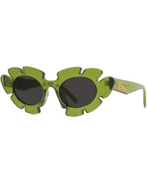 Loewe Curvy Cat Eye Zonnebril - Groen