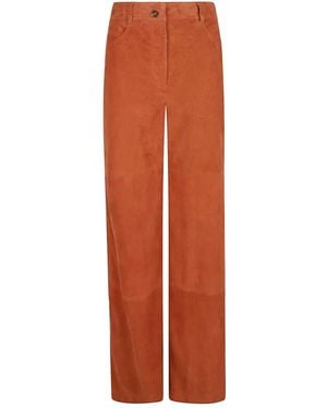 Alberta Ferretti Straight Trousers - Orange