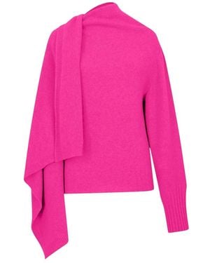 The Attico Round-Neck Knitwear - Rose