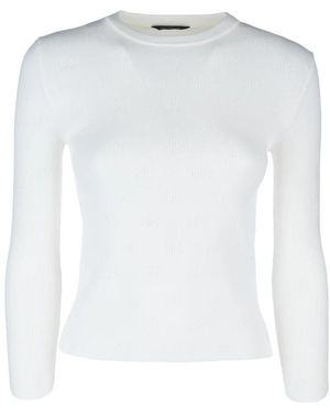 Balenciaga Round-Neck Knitwear - Blanco