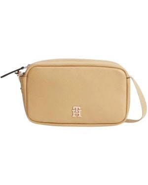 Tommy Hilfiger Tassen ,Logo Tape Crossbody Camera Bag - Naturel