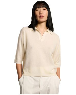 KIEFERMANN Alsunia Cashmere Poloshirt - Naturel