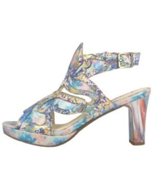 Laura Vita Bunte Damensandalen - Blau