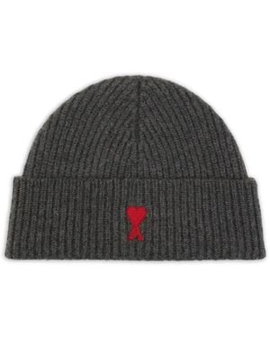 Ami Paris Accessoires ,Grijs ,Beanies
