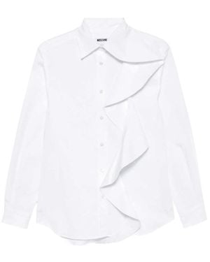 Moschino Camicia Rouches - Weiß