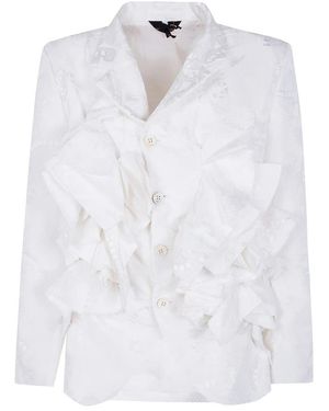 Comme des Garçons Geborduurde Jas - Wit