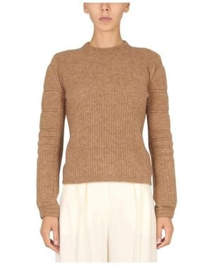 Max Mara Truien & Vesten ,Round-Neck Truien - Naturel