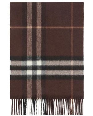 Burberry Accessoires ,Bruin ,Kasjmier Washed Giant Check Scarf