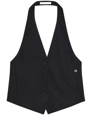 Helmut Lang Waistcoats - Black