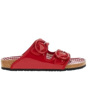 Birkenstock Sliders - Red