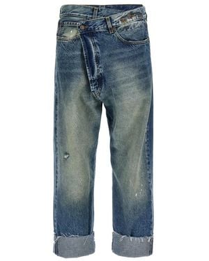 R13 Cropped Jeans - Blue