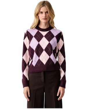 Guess Truien & Vesten ,Veelkleurig ,Polyester Gracie Pullover - Paars