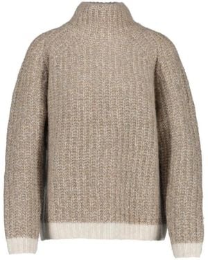 Hemisphere Rollkragenpullover Aus Kaschmir Und Baumwolle - Grau
