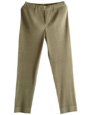 Issey Miyake Slim-Fit Trousers - Green