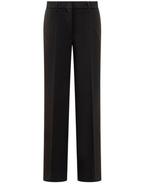 MSGM Lange Uitlopende Broek - Zwart