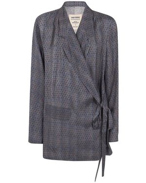 Uma Wang Jassen ,Grijs ,Leer Khloe Jacket