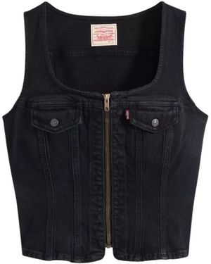 Levi's Sleeveless Tops - Negro