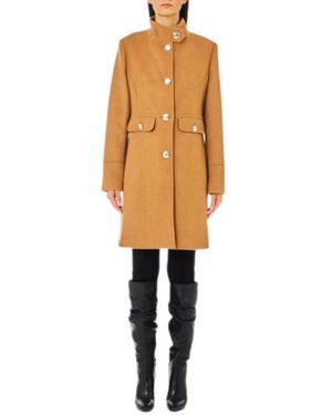 Liu Jo Single-Breasted Coats - Brown