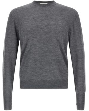 Ma'ry'ya Round-Neck Knitwear - Grey