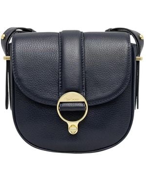 Barbour Elm Leder Umhängetasche - Blau