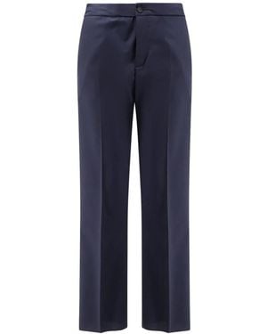 Hevò Straight Trousers - Blue