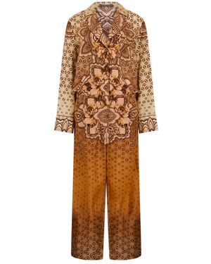 Alberta Ferretti Jumpsuits & Playsuits ,Veelkleurig ,Jumpsuits & Playsuits - Bruin