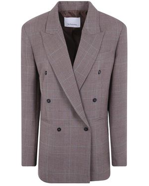 Frankie Shop Jassen ,Bruin ,Wol Monterey Gestructureerde Wol Blazer