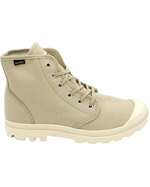 Palladium Lace-Up Boots - Naturel