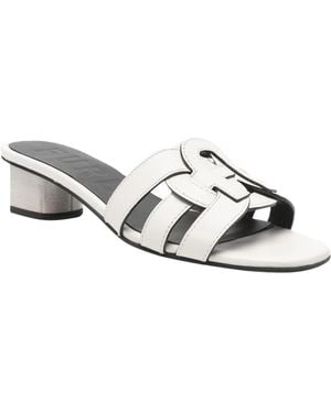 Furla Heeled Mules - Mettallic