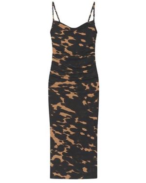 Nanushka Alexa Mesh Jersey Jurk - Zwart