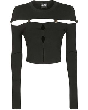 Versace Jeans Couture Cut Out Strickware - Schwarz