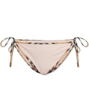 Burberry Badmode ,Roze ,Bikini Broekje - Naturel