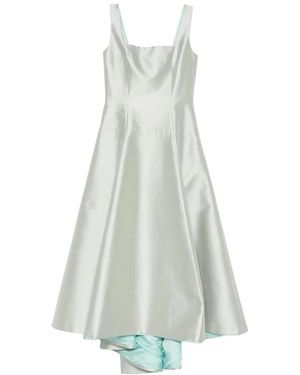 Fely Campo Kleedjes ,Groen ,Square Neck Sleeveless Dress - Wit