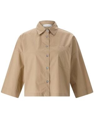 Roberto Collina Overhemden ,Katoen Shirts - Naturel