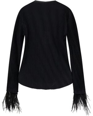 HUGO Long Sleeve T-Shirts - Black