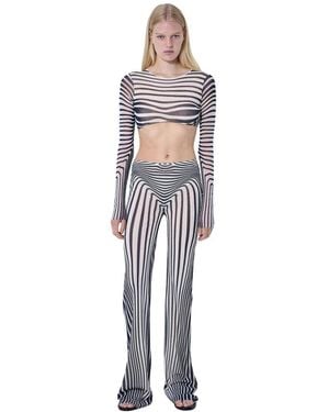 Jean Paul Gaultier Wide Trousers - Multicolour