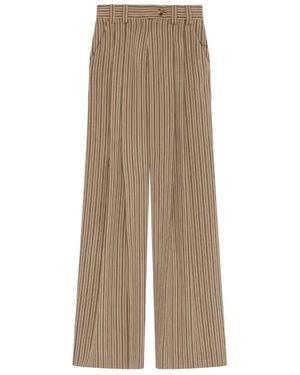 Marella Wide Trousers - Natural