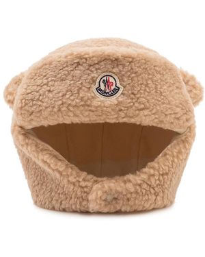 Moncler Faux-Shearling Trapper Hat - Natur