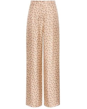 Max Mara Broeken ,Wide Broeken - Naturel