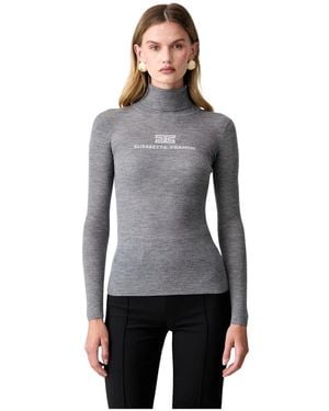 Elisabetta Franchi Turtlenecks - Gris