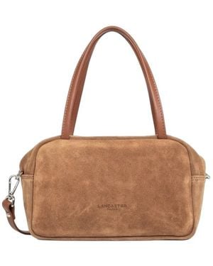 Lancaster Sac À Main Zippé M Suède It - Braun