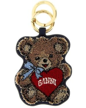 Ganni Keyrings - Nero