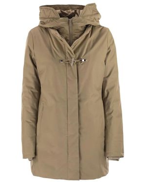 Fay Toggle Hooded Parka - Naturel