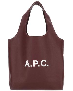 A.P.C. Tote Bags - Morado