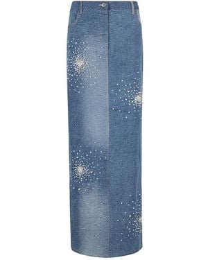 Des Phemmes Denim Skirts - Blue