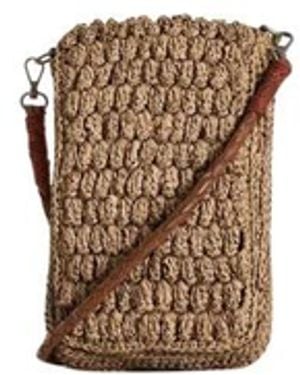 IBELIV Accessoires ,Bruin ,Katoen Kleine Telefoontas - Metallic